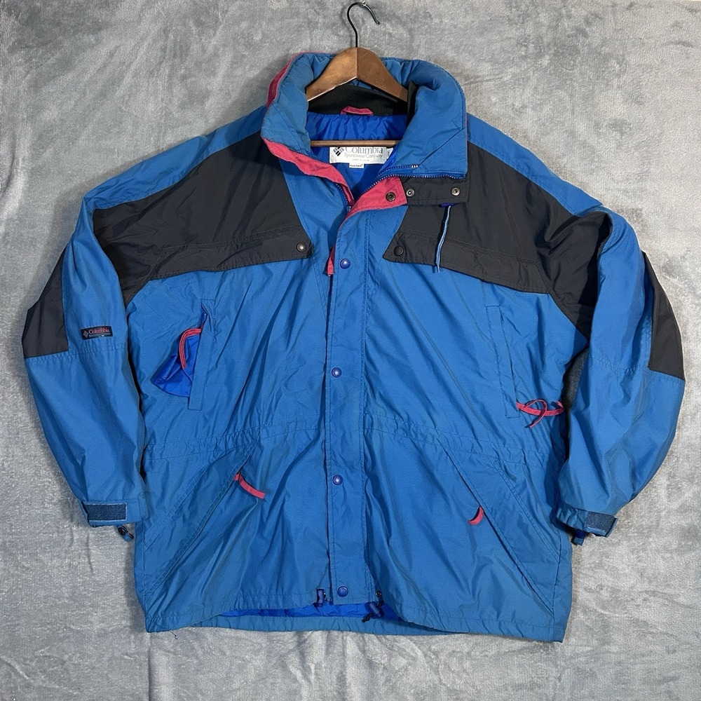 Vtg Columbia Ski Jacket Men's Size‎ L Radial Sleeve Snowboard Moraine 80's/90's
